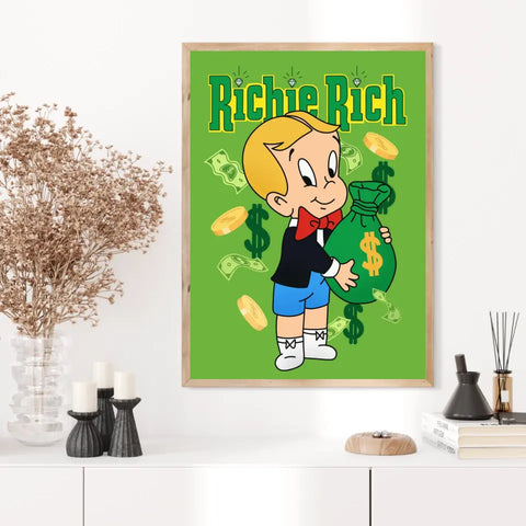 Affiche et Tableau Moderne Richie Rich dollars