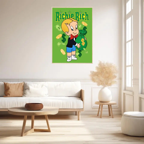 Affiche et Tableau Moderne Richie Rich dollars