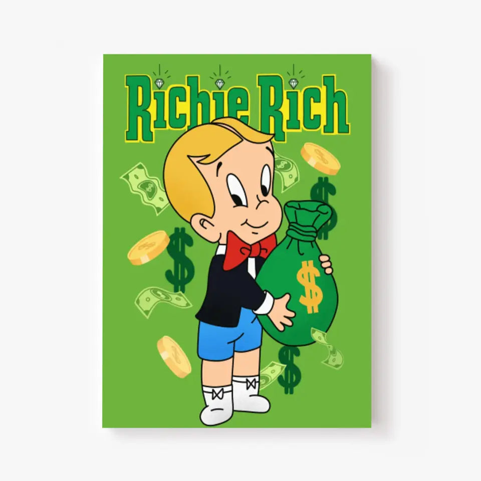 Affiche et Tableau Moderne Richie Rich dollars