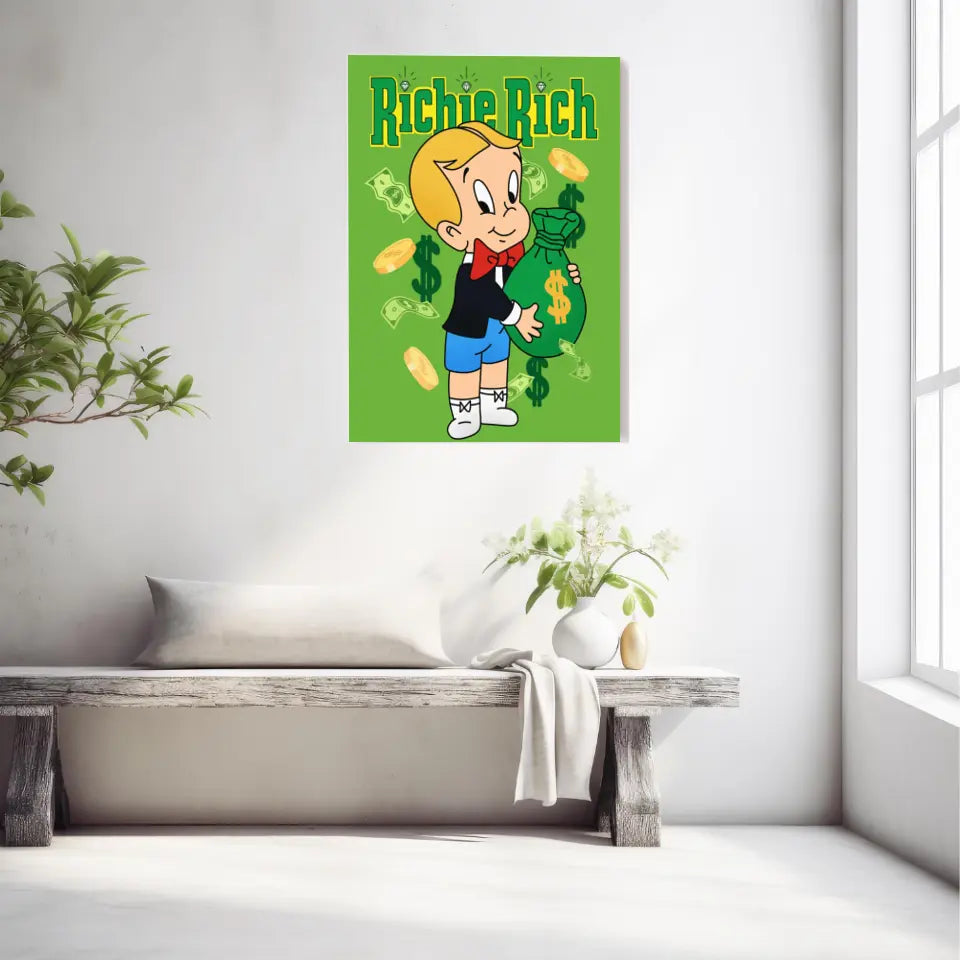 Affiche et Tableau Moderne Richie Rich dollars