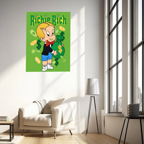 Affiche et Tableau Moderne Richie Rich dollars