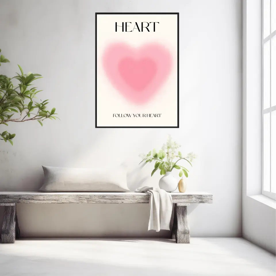 Affiche et Tableau Moderne Positive Follow Your Heart