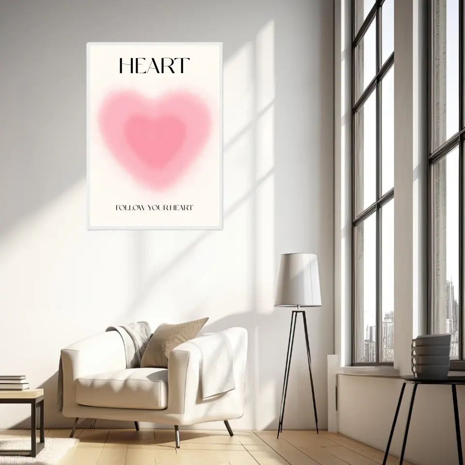 Affiche et Tableau Moderne Positive Follow Your Heart