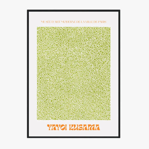 Affiche et Tableau Moderne Yayoi Kusama Points verts