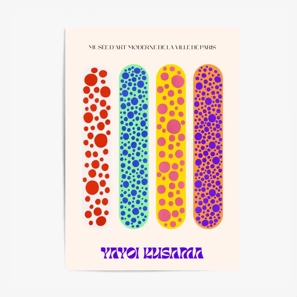 Affiche et Tableau Moderne Yayoi Kusama Skateboards