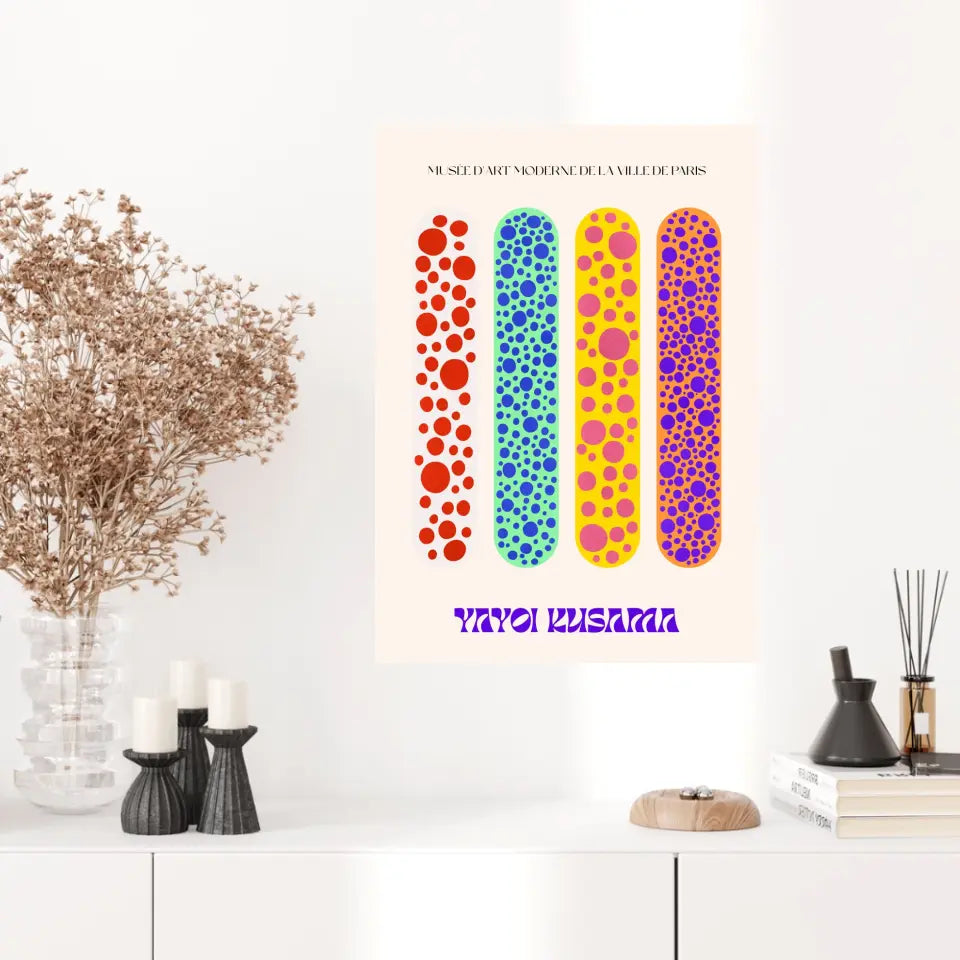 Affiche et Tableau Moderne Yayoi Kusama Skateboards