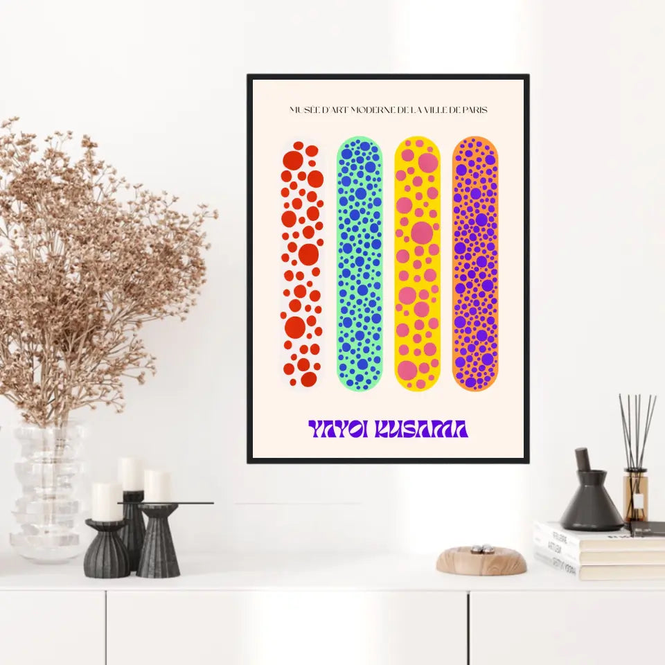 Affiche et Tableau Moderne Yayoi Kusama Skateboards