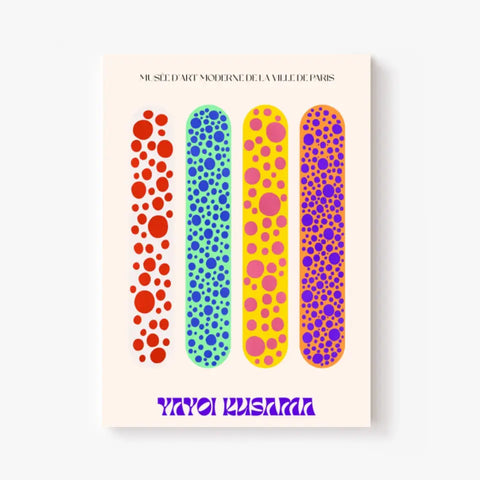 Affiche et Tableau Moderne Yayoi Kusama Skateboards