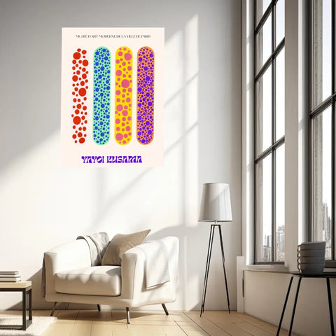 Affiche et Tableau Moderne Yayoi Kusama Skateboards