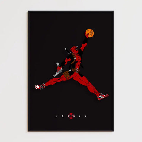 Affiche et Tableau Moderne Michael Jordan Deadpool