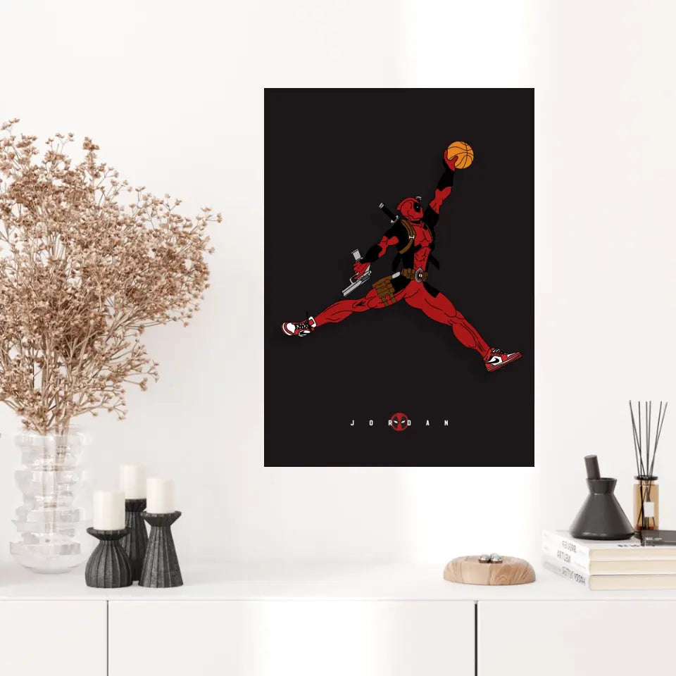 Affiche et Tableau Moderne Michael Jordan Deadpool