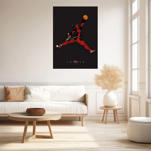 Affiche et Tableau Moderne Michael Jordan Deadpool