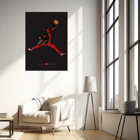 Affiche et Tableau Moderne Michael Jordan Deadpool