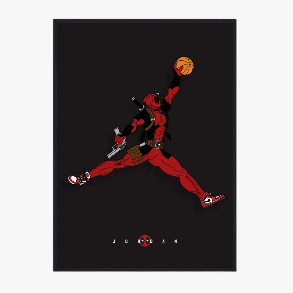 Affiche et Tableau Moderne Michael Jordan Deadpool