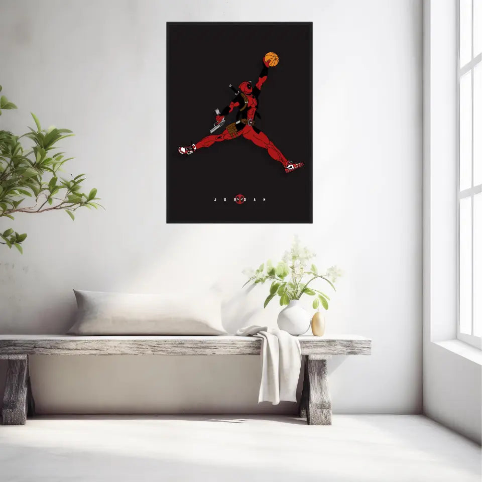 Affiche et Tableau Moderne Michael Jordan Deadpool