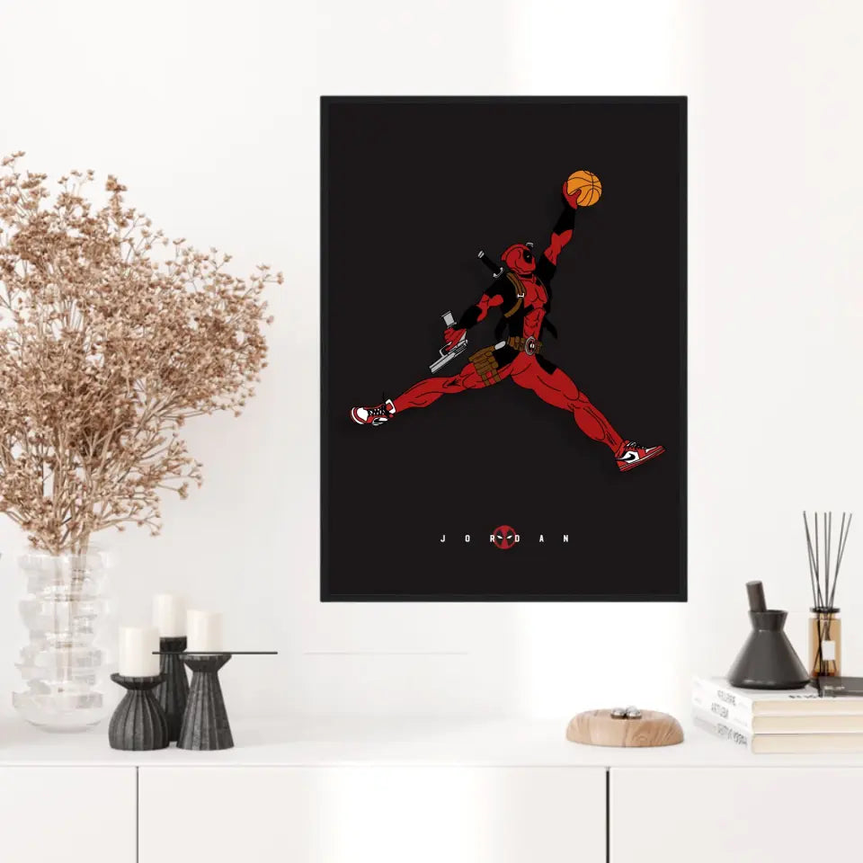 Affiche et Tableau Moderne Michael Jordan Deadpool