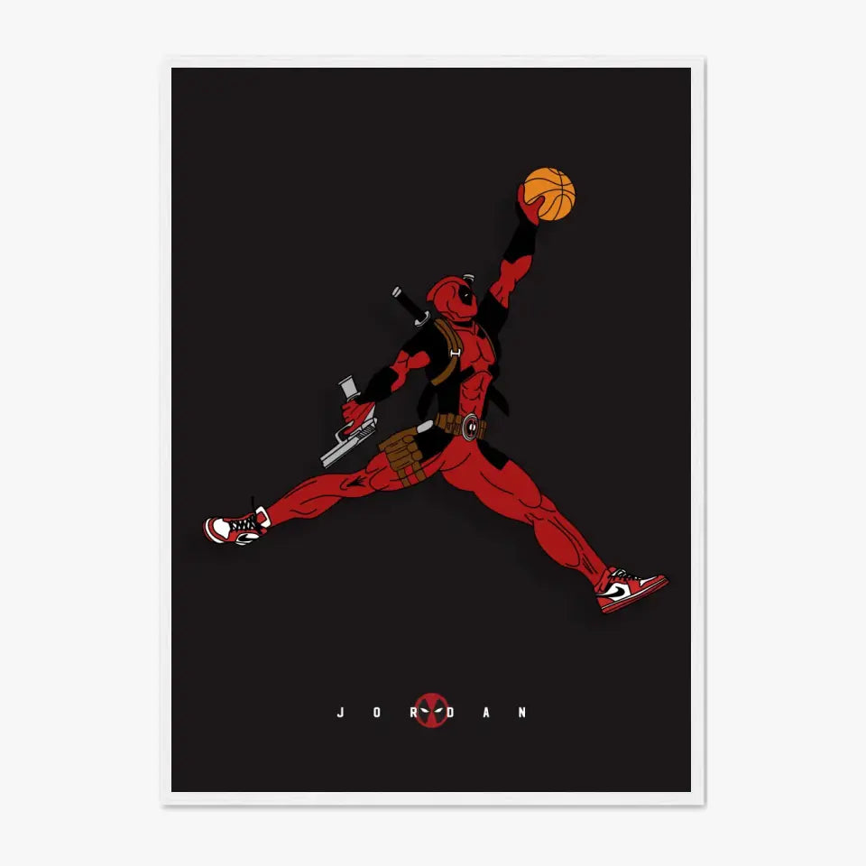 Affiche et Tableau Moderne Michael Jordan Deadpool