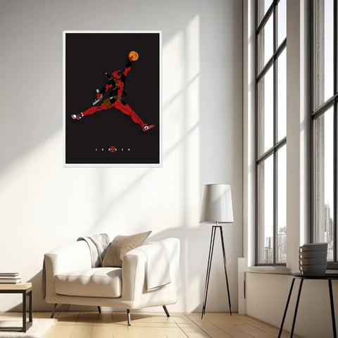 Affiche et Tableau Moderne Michael Jordan Deadpool