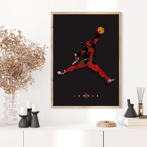 Affiche et Tableau Moderne Michael Jordan Deadpool