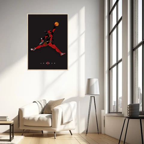 Affiche et Tableau Moderne Michael Jordan Deadpool