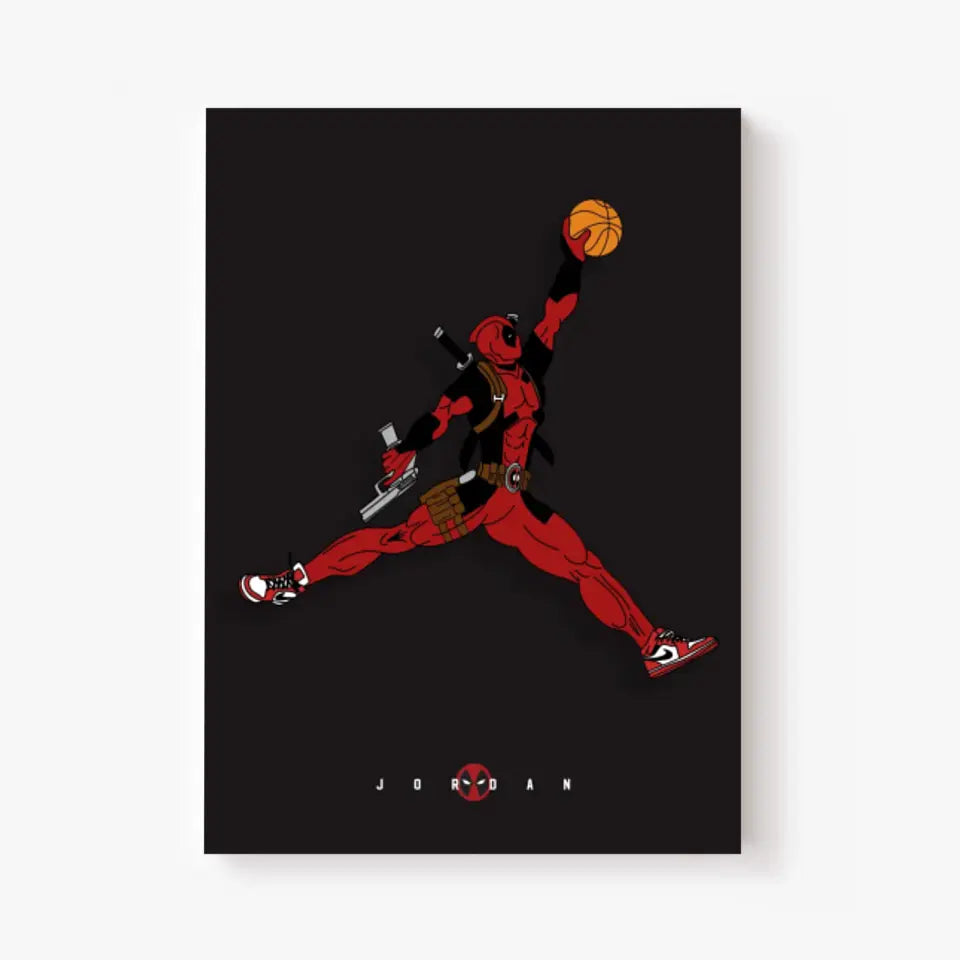 Affiche et Tableau Moderne Michael Jordan Deadpool