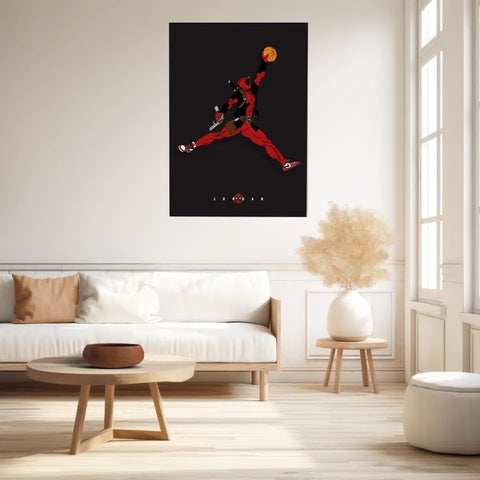 Affiche et Tableau Moderne Michael Jordan Deadpool