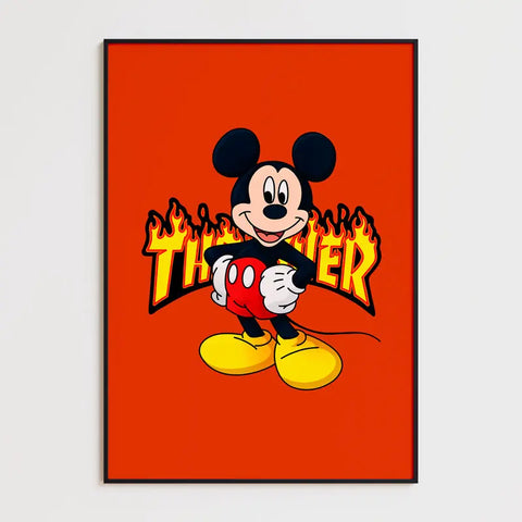 Affiche et Tableau Moderne Thrasher Mickey