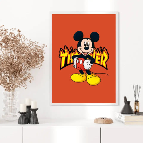 Affiche et Tableau Moderne Thrasher Mickey