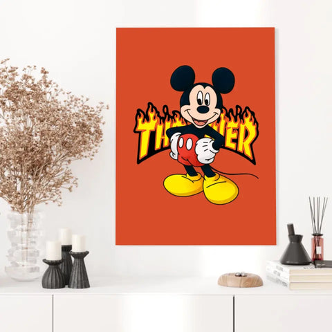 Affiche et Tableau Moderne Thrasher Mickey