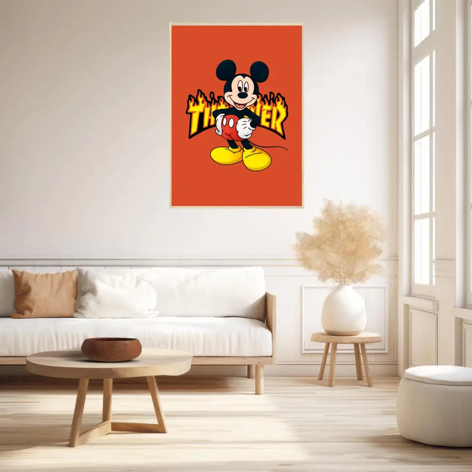 Affiche et Tableau Moderne Thrasher Mickey