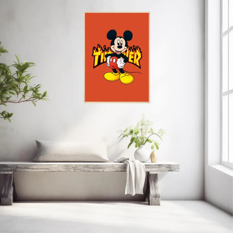 Affiche et Tableau Moderne Thrasher Mickey