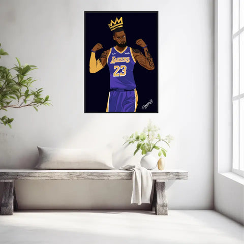 Affiche et Tableau Moderne Lebron James Lakers 23