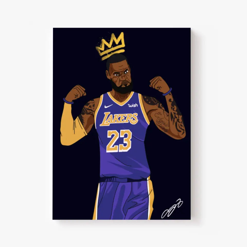 Affiche et Tableau Moderne Lebron James Lakers 23