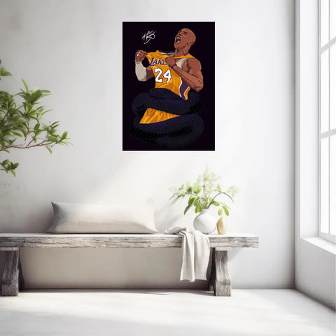 Affiche et Tableau Moderne Kobe Bryant Lakers 24