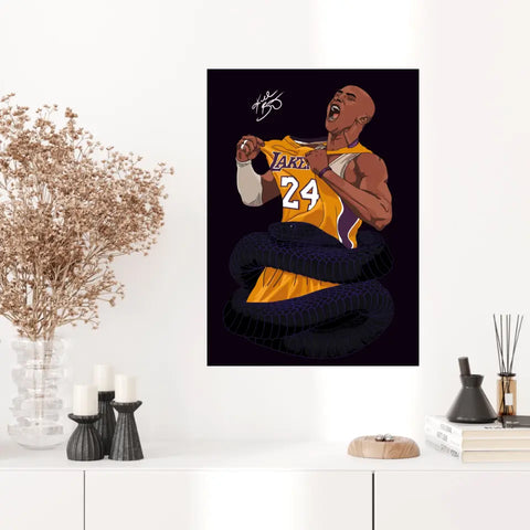 Affiche et Tableau Moderne Kobe Bryant Lakers 24