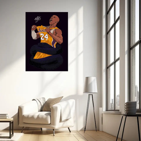 Affiche et Tableau Moderne Kobe Bryant Lakers 24