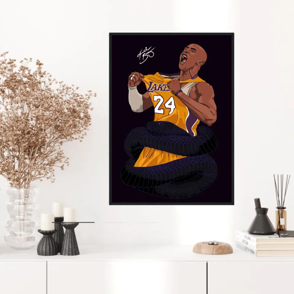 Affiche et Tableau Moderne Kobe Bryant Lakers 24
