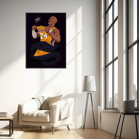 Affiche et Tableau Moderne Kobe Bryant Lakers 24