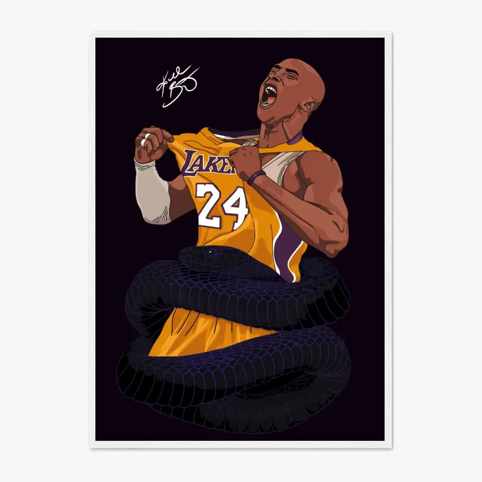 Affiche et Tableau Moderne Kobe Bryant Lakers 24