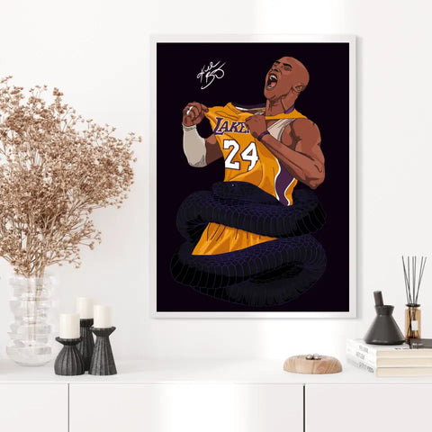 Affiche et Tableau Moderne Kobe Bryant Lakers 24