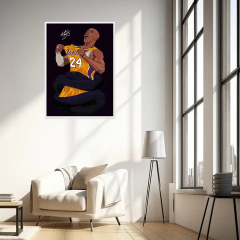 Affiche et Tableau Moderne Kobe Bryant Lakers 24