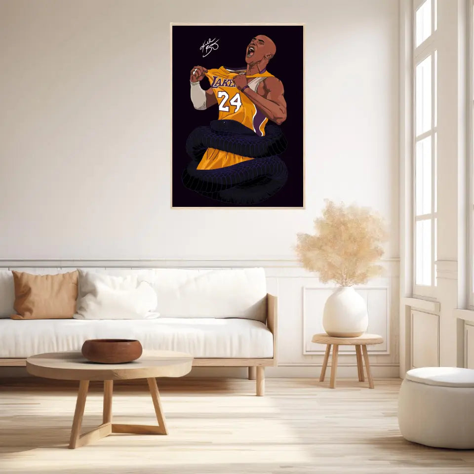 Affiche et Tableau Moderne Kobe Bryant Lakers 24