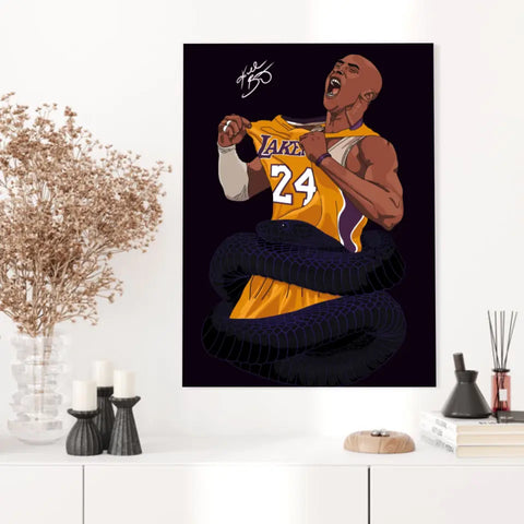 Affiche et Tableau Moderne Kobe Bryant Lakers 24