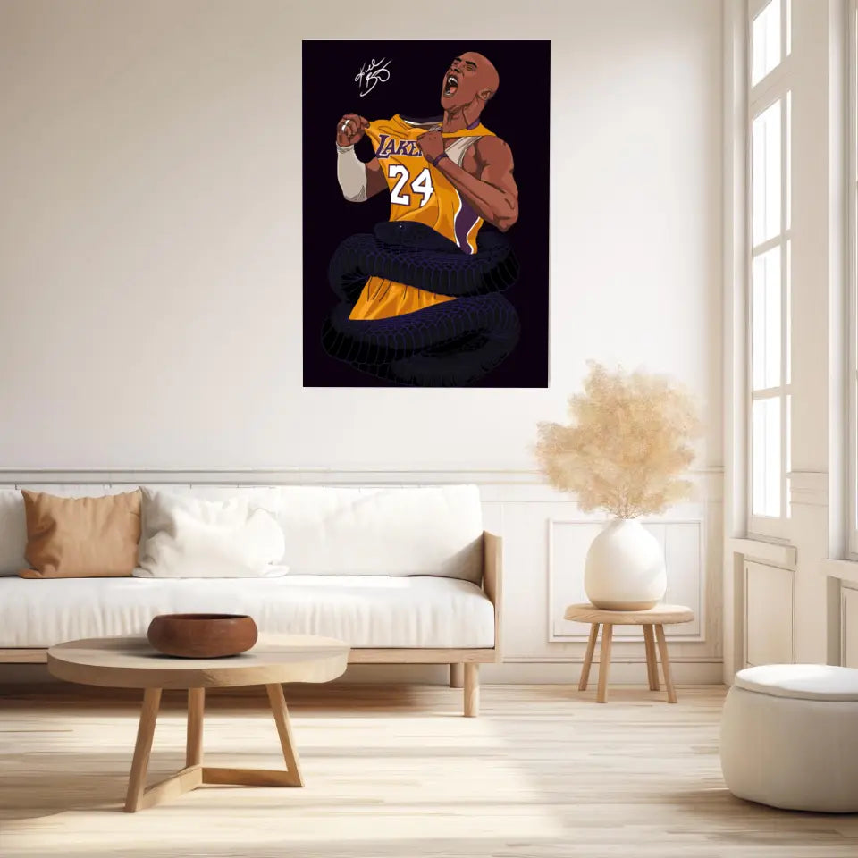 Affiche et Tableau Moderne Kobe Bryant Lakers 24