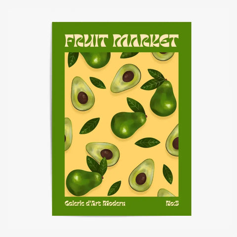 Affiche et Tableau Moderne Fruit Avocat