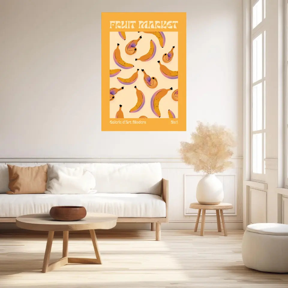 Affiche Et Tableau Moderne Fruit Banane