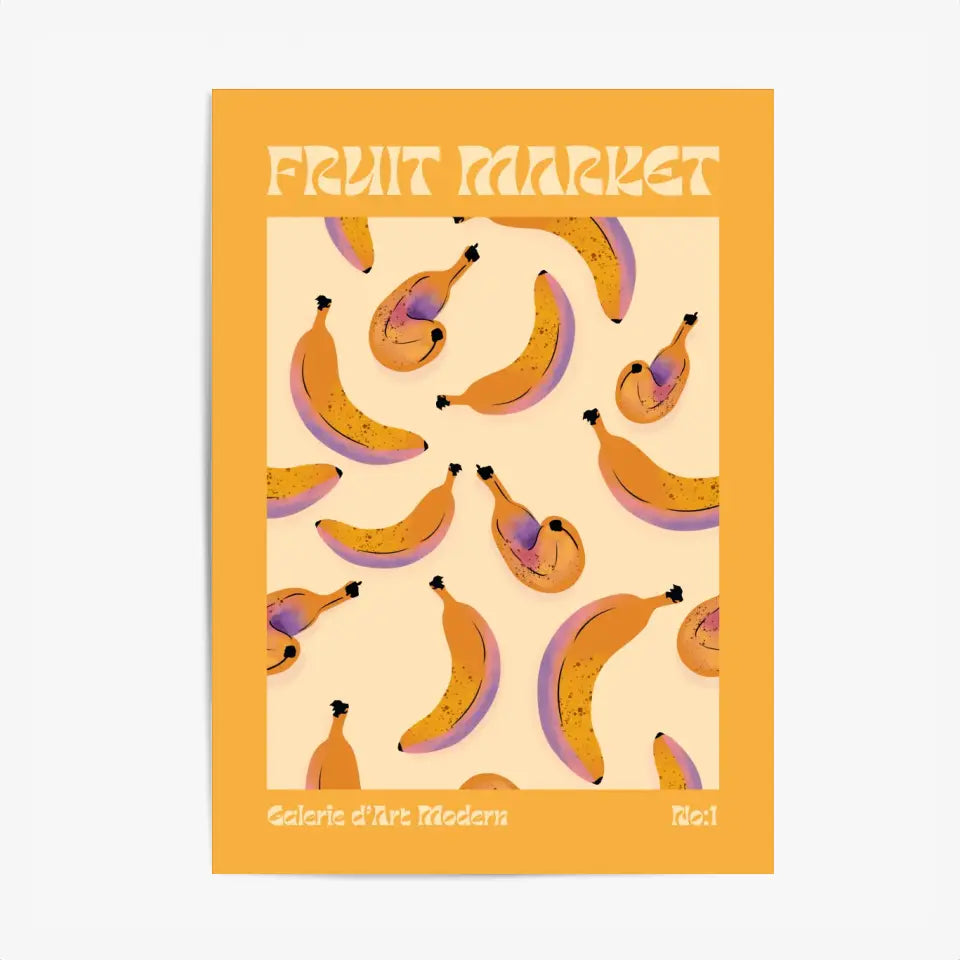 Affiche Et Tableau Moderne Fruit Banane