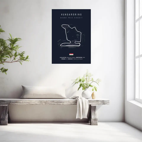 Affiche ou Tableau du Circuit de Formule 1 Hungaroring en Hongrie