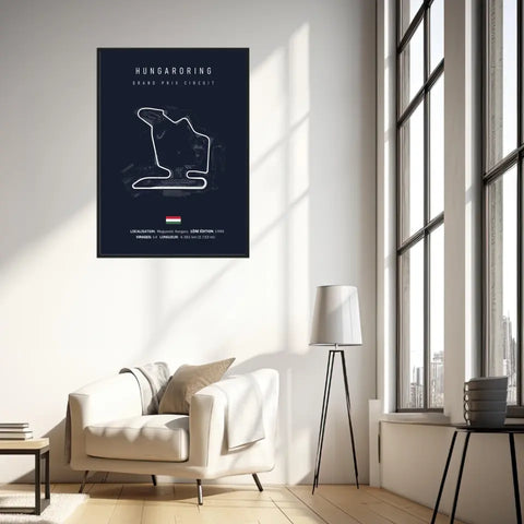 Affiche ou Tableau du Circuit de Formule 1 Hungaroring en Hongrie