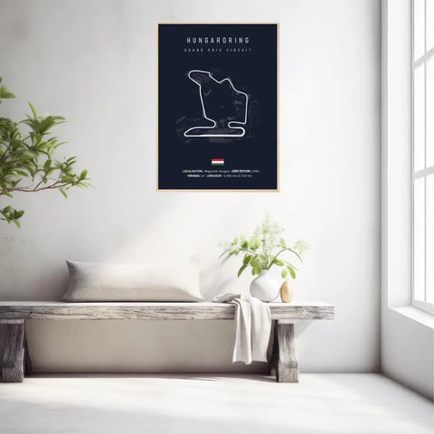 Affiche ou Tableau du Circuit de Formule 1 Hungaroring en Hongrie